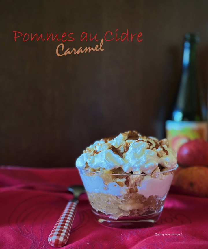 Gâteau sans cuisson pomme au cidre et&nbsp;caramel