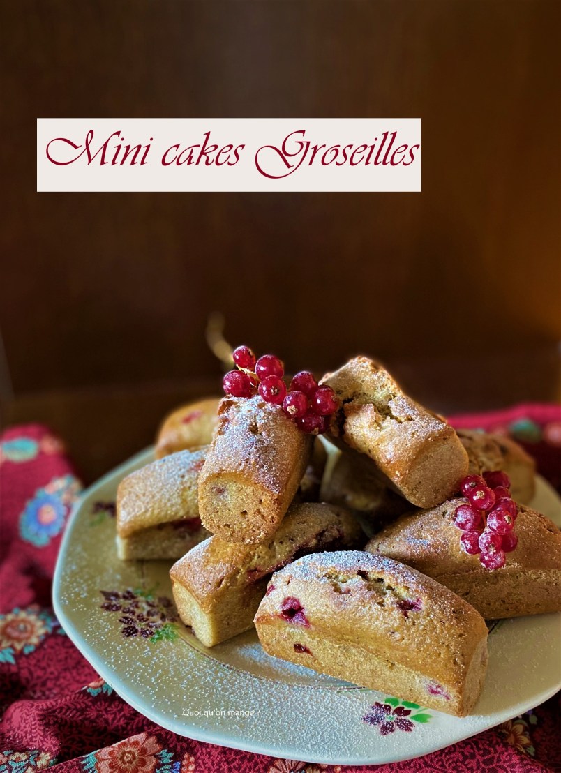 Mini cakes aux groseilles