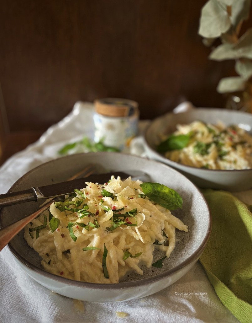 Trofie ricotta, parmesan, citron & basilic