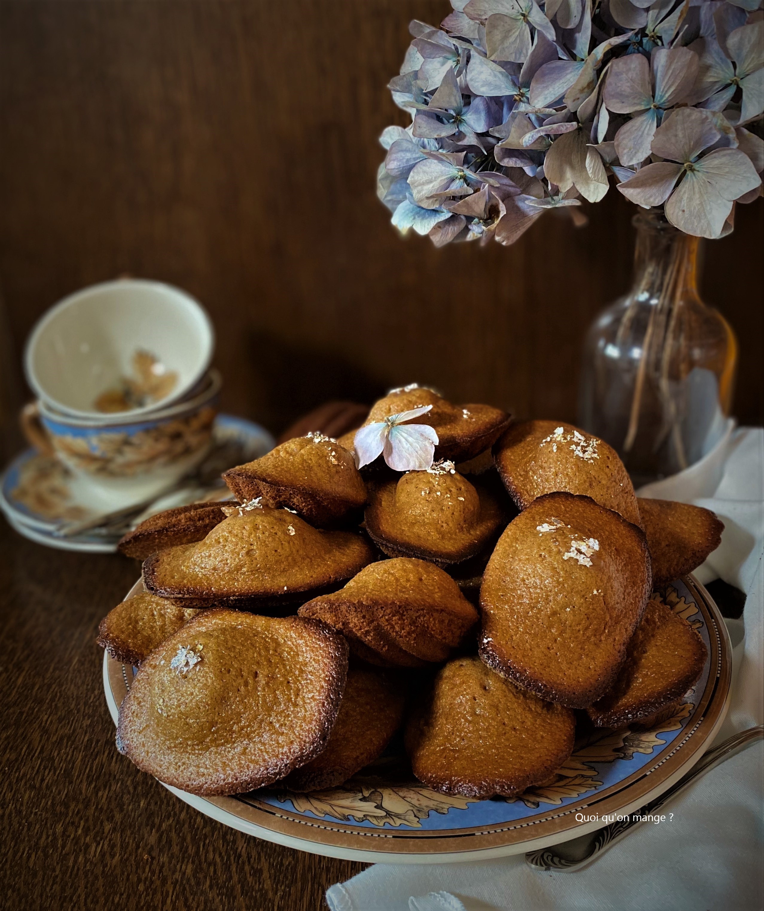 Madeleines au sarrasin à la crème de marron