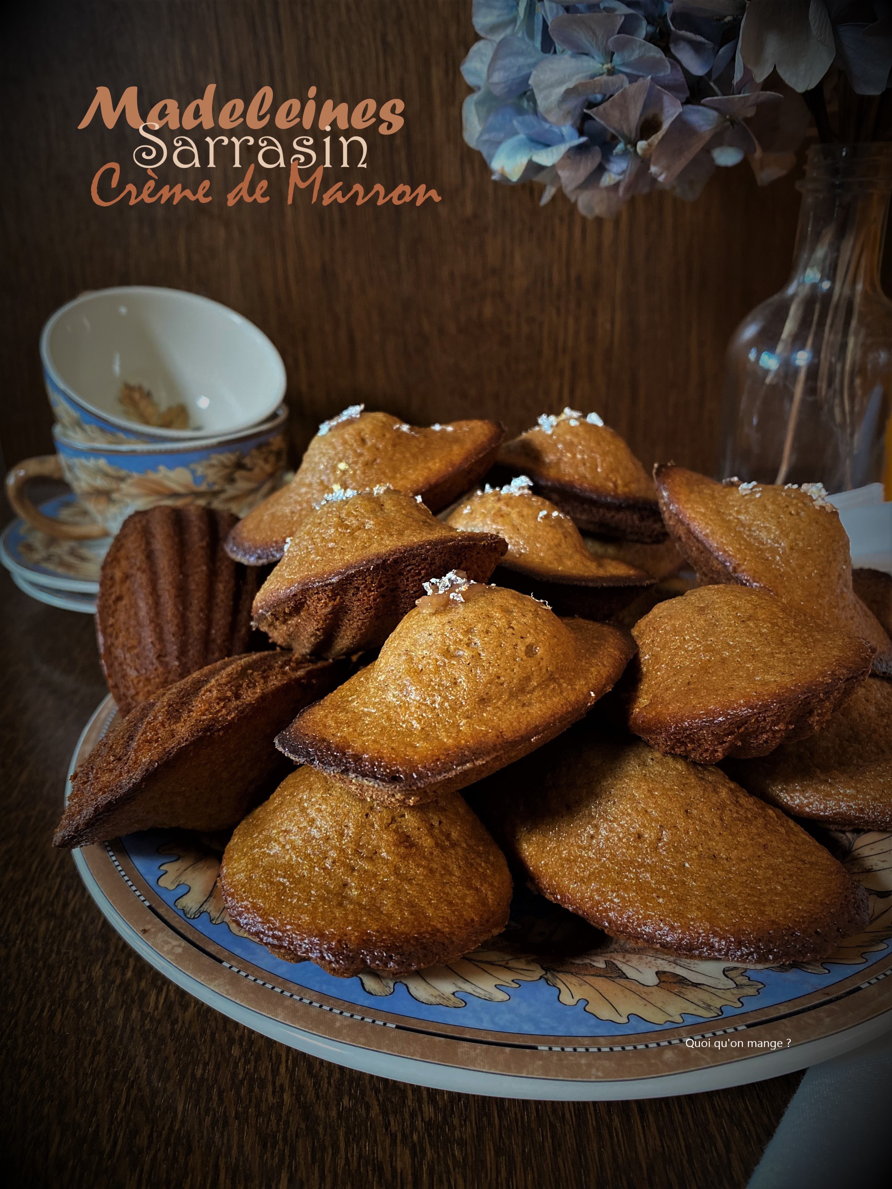 Madeleines au sarrasin à la crème de marron