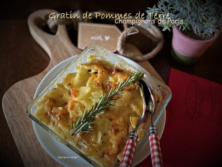 Gratin de pommes de terre aux&nbsp;champignons