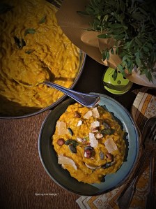 Pâtes crémeuses à la citrouille, ail, sauge et&nbsp;parmesan