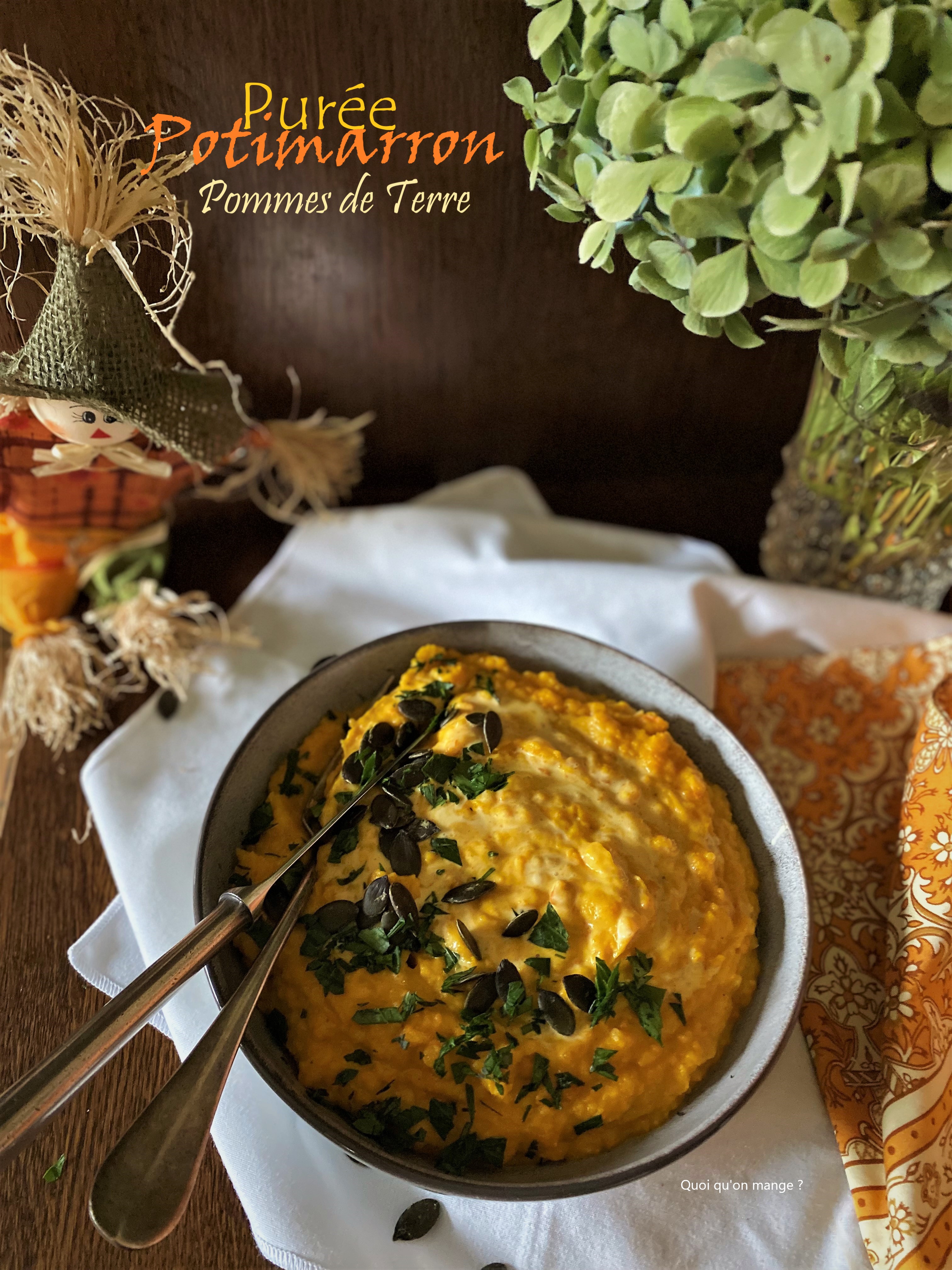 Purée de potimarron rôti et pommes de&nbsp;terre