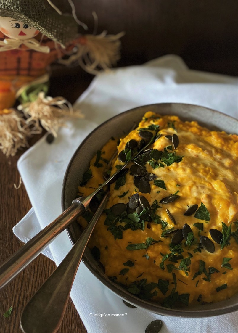 Purée de potimarron et pommes de terre