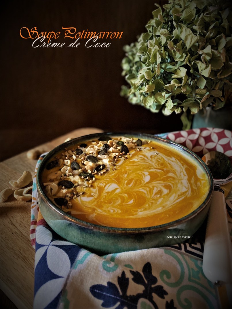 Soupe de Potimarron et Crème de Coco