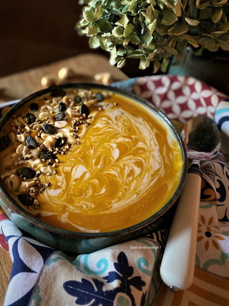 Soupe de Potimarron et CrĂšme de Coco