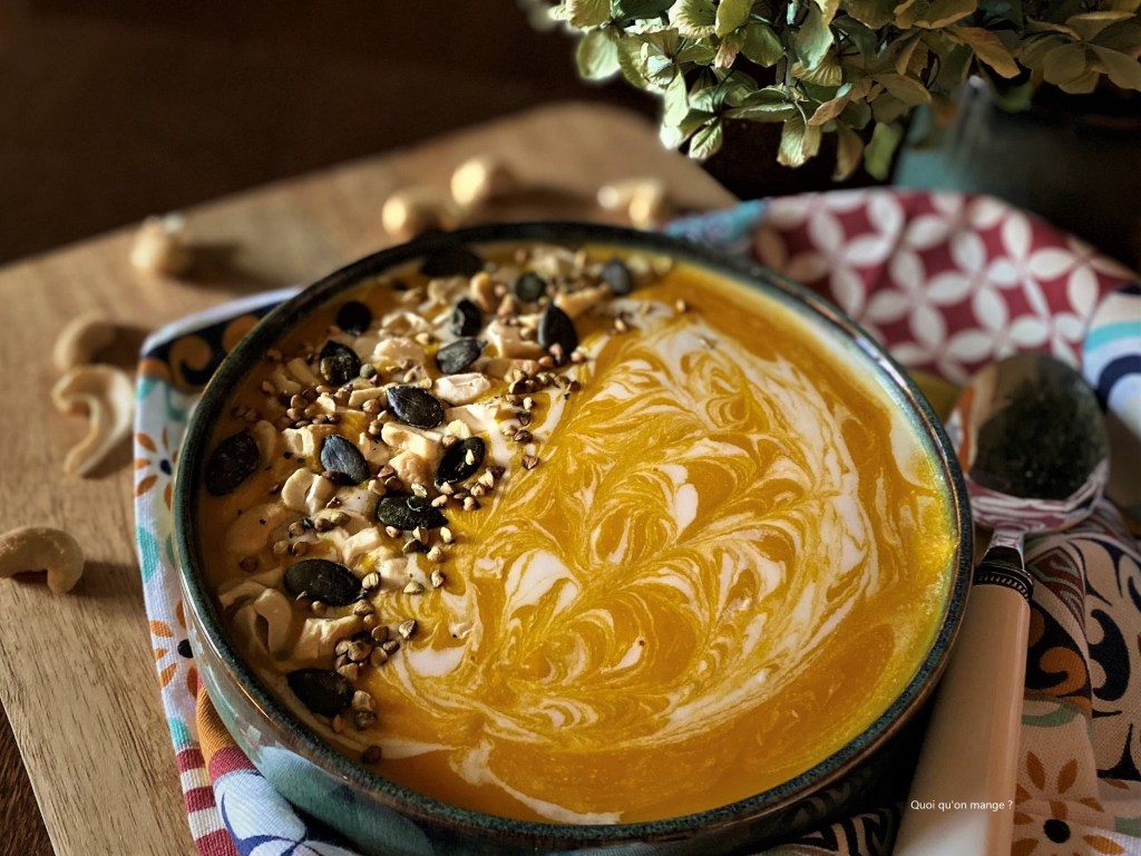Soupe de Potimarron et Crème de Coco