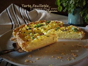 Tarte feuilletée aux pommes de terre et&nbsp;oignon
