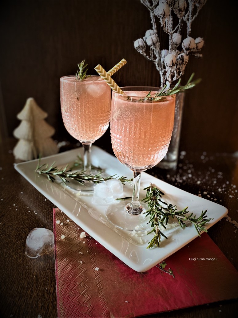 Cocktail ou Mocktail Pamplemousse Romarin