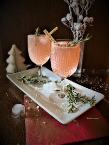 Cocktail ou Mocktail Pamplemousse Romarin