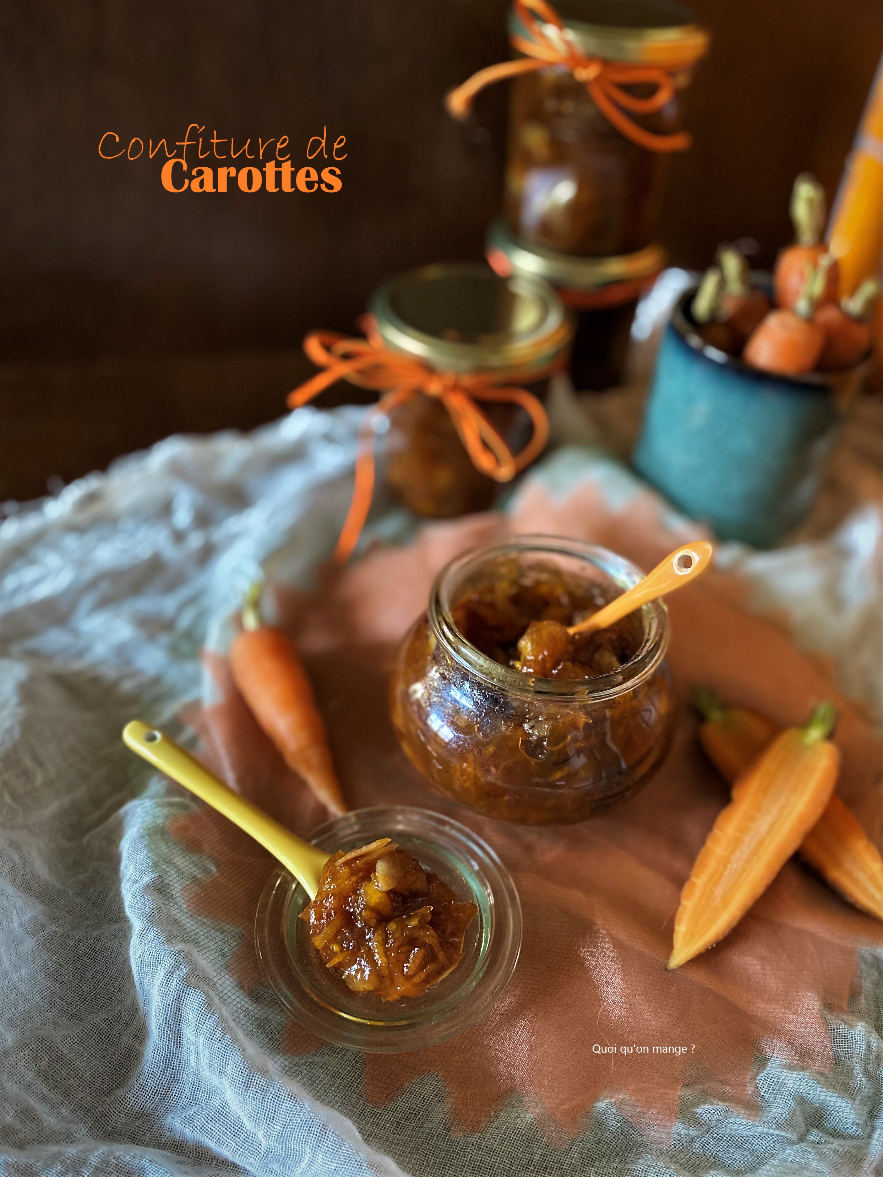 Confiture de carottes au bon goût de carrot cake