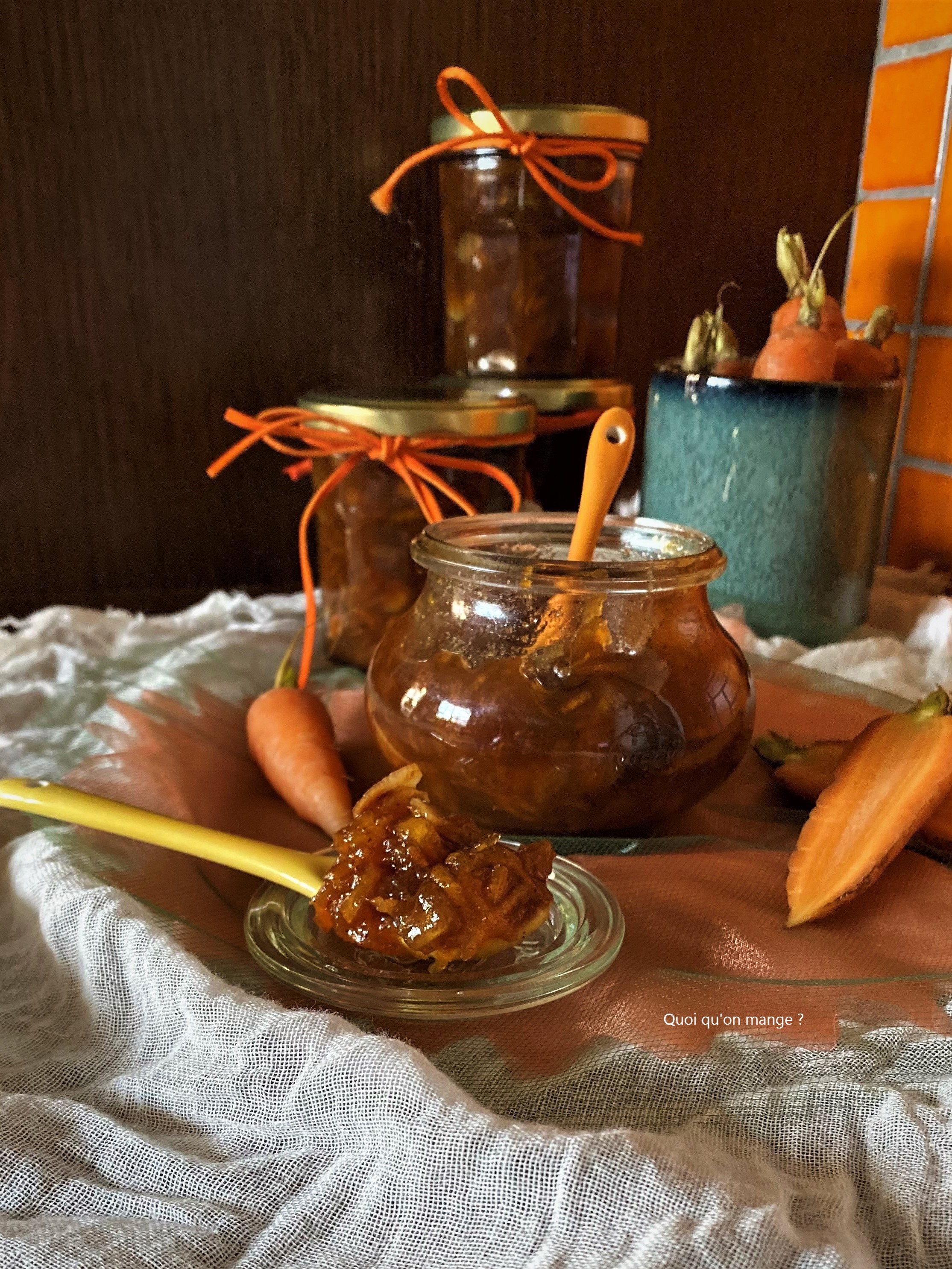 Confiture de carottes au bon goût de carrot cake