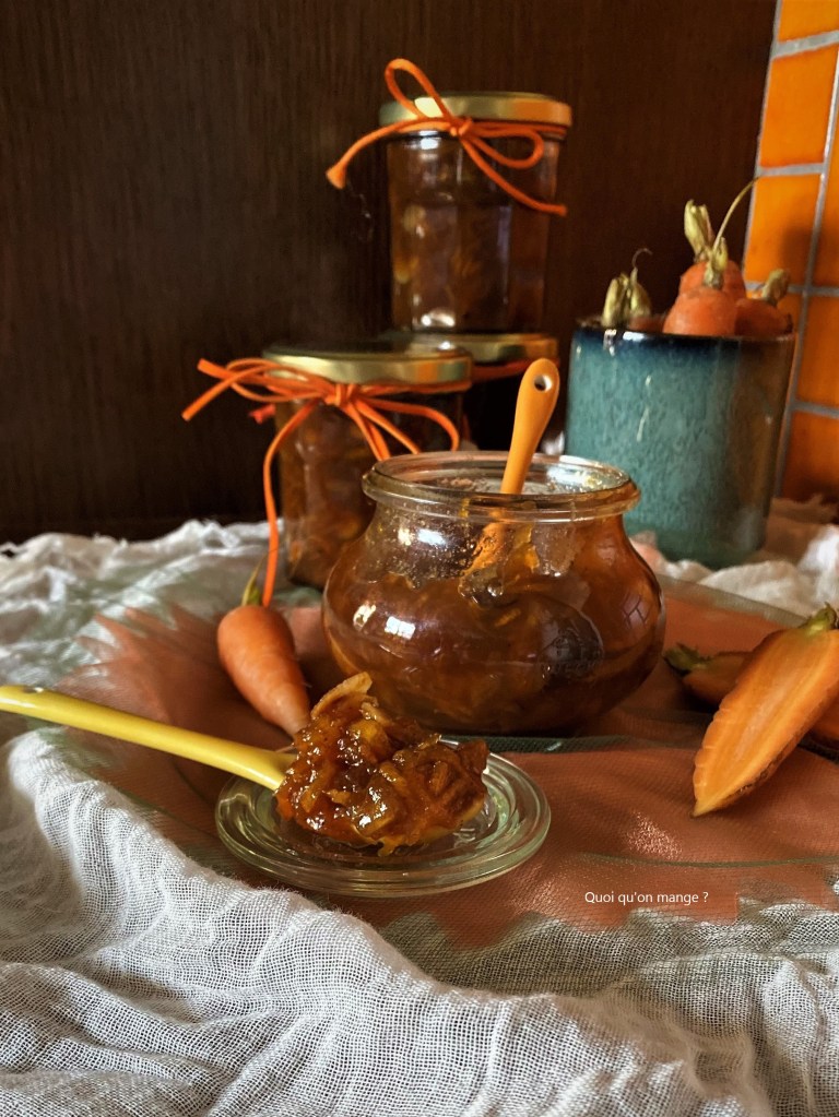 Confiture de carottes au bon goût de carrot cake