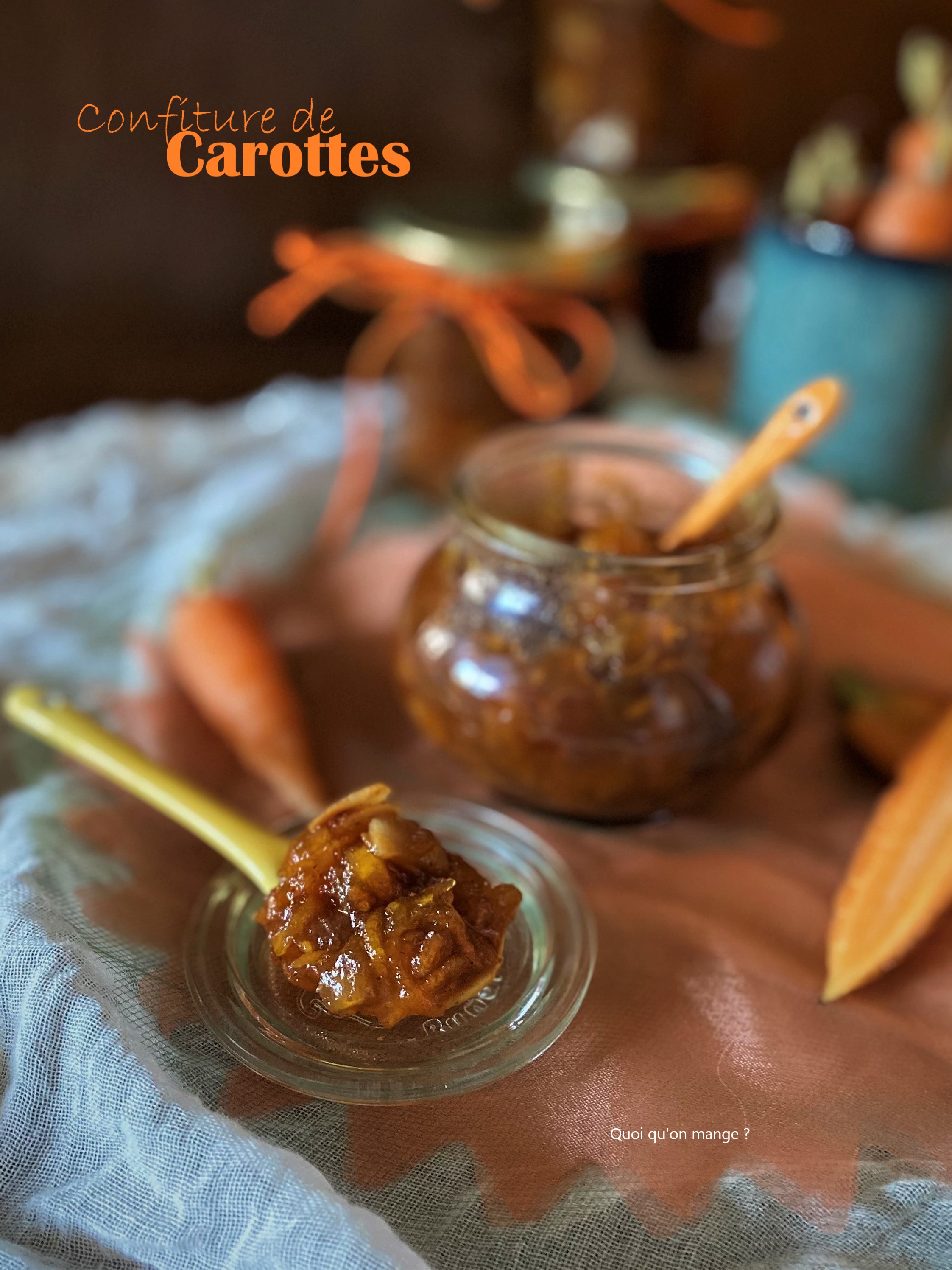 Confiture de carottes au bon goût de carrot cake