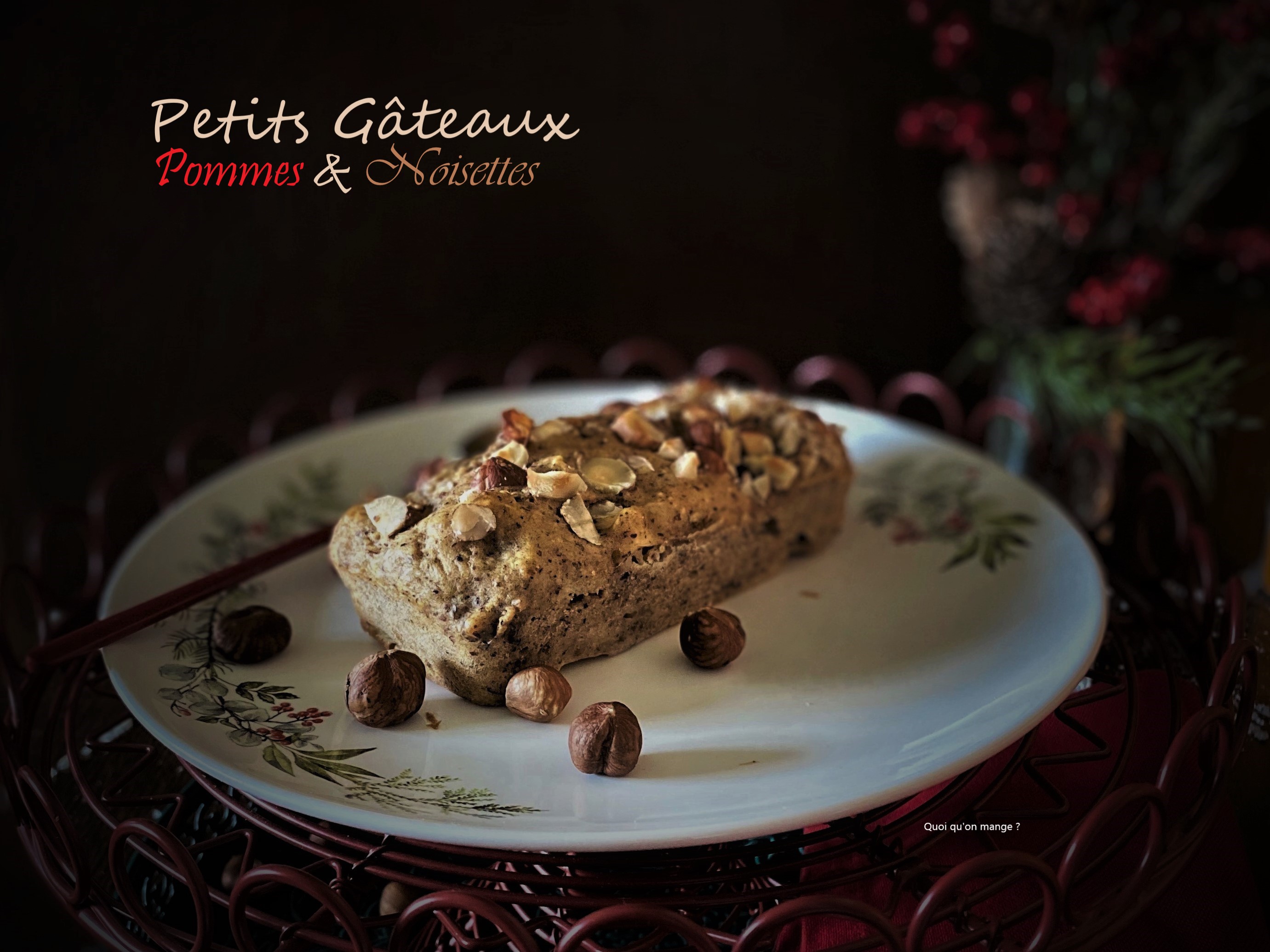 Petits gâteaux aux pommes et aux&nbsp;noisettes