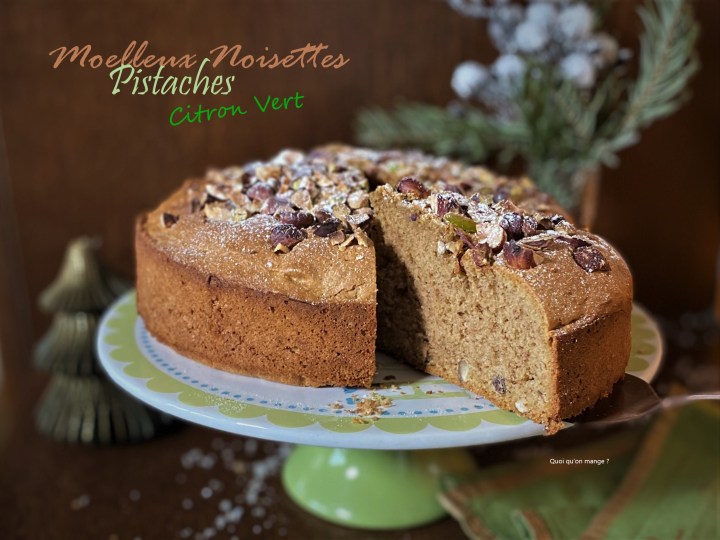 Moelleux pistaches et noisettes au bon goût de citron&nbsp;vert