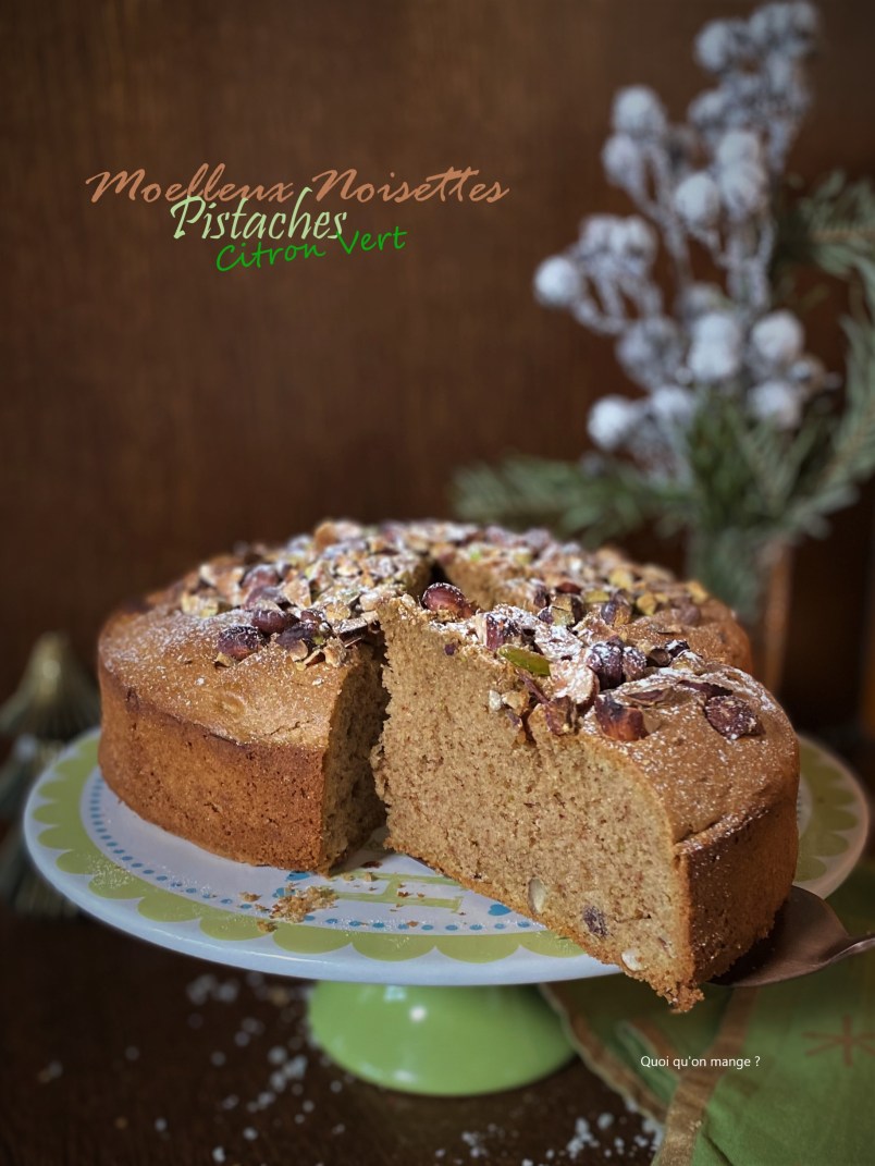 Moelleux pistache & noisette au bon goût de citron vert