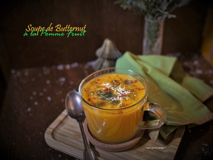 Soupe de butternut à la pomme&nbsp;fruit