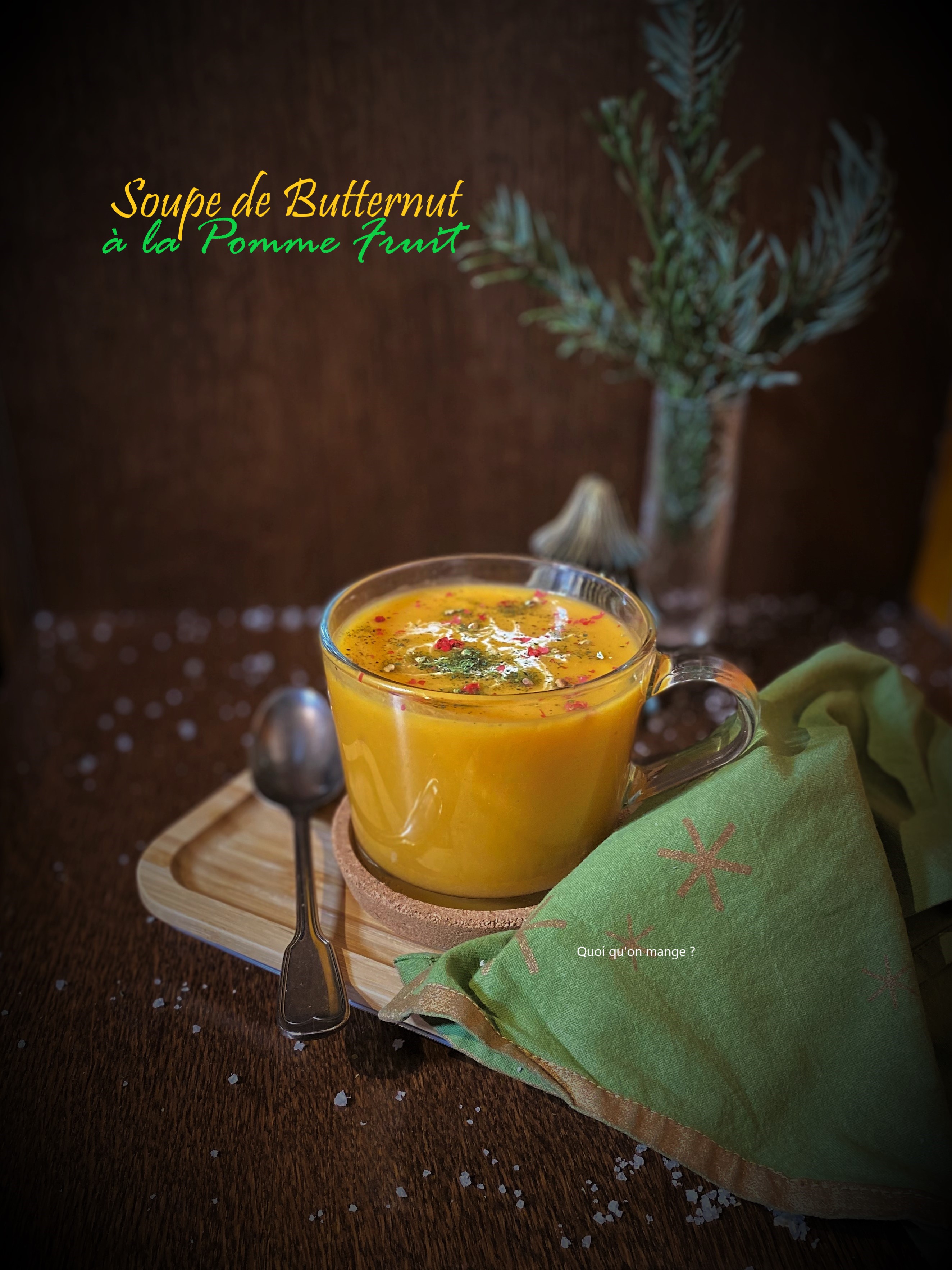 Soupe de Butternut à la Pomme Fruit