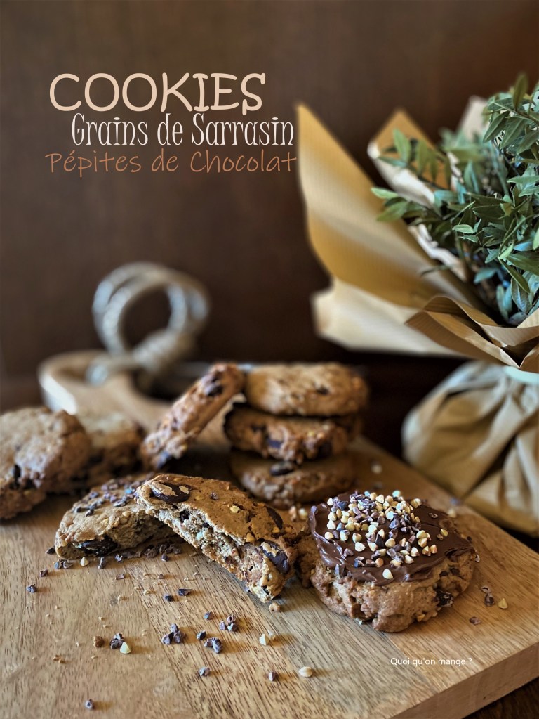 Cookies aux grains de sarrasin et pépites de chocolat