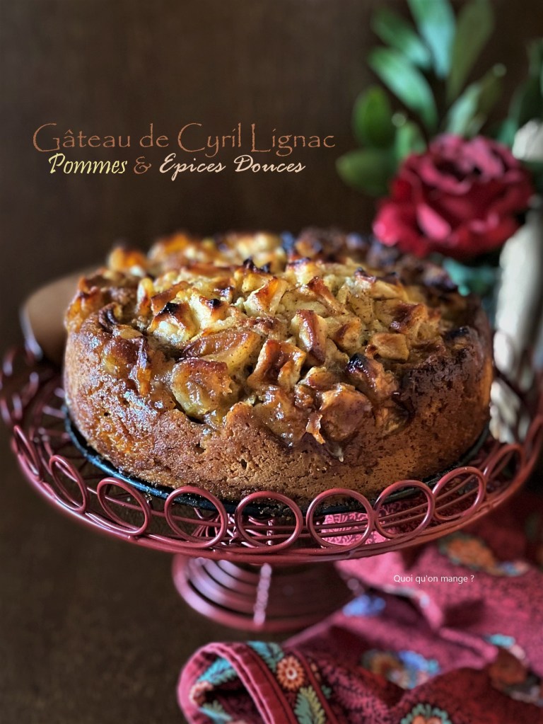 Gâteau aux pommes & épices douces de Cyril Lignac