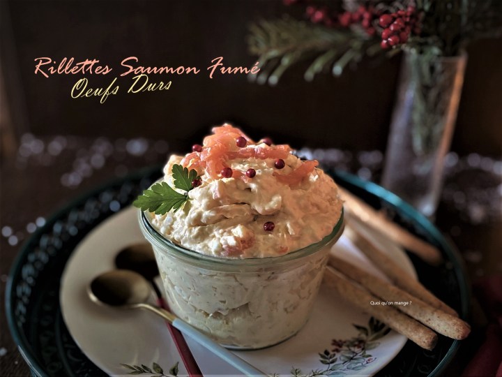 Rillettes de saumon fumé aux œufs&nbsp;durs