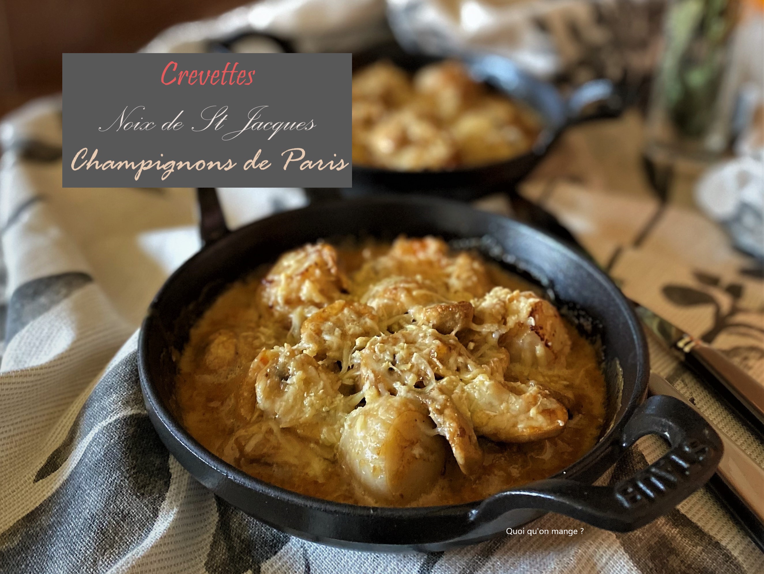 Blanquette de noix de Saint Jacques et&nbsp;crevettes