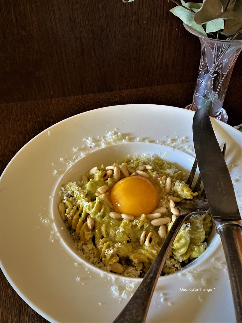 Pâtes au vert de poireaux, recette de Julien Duboué