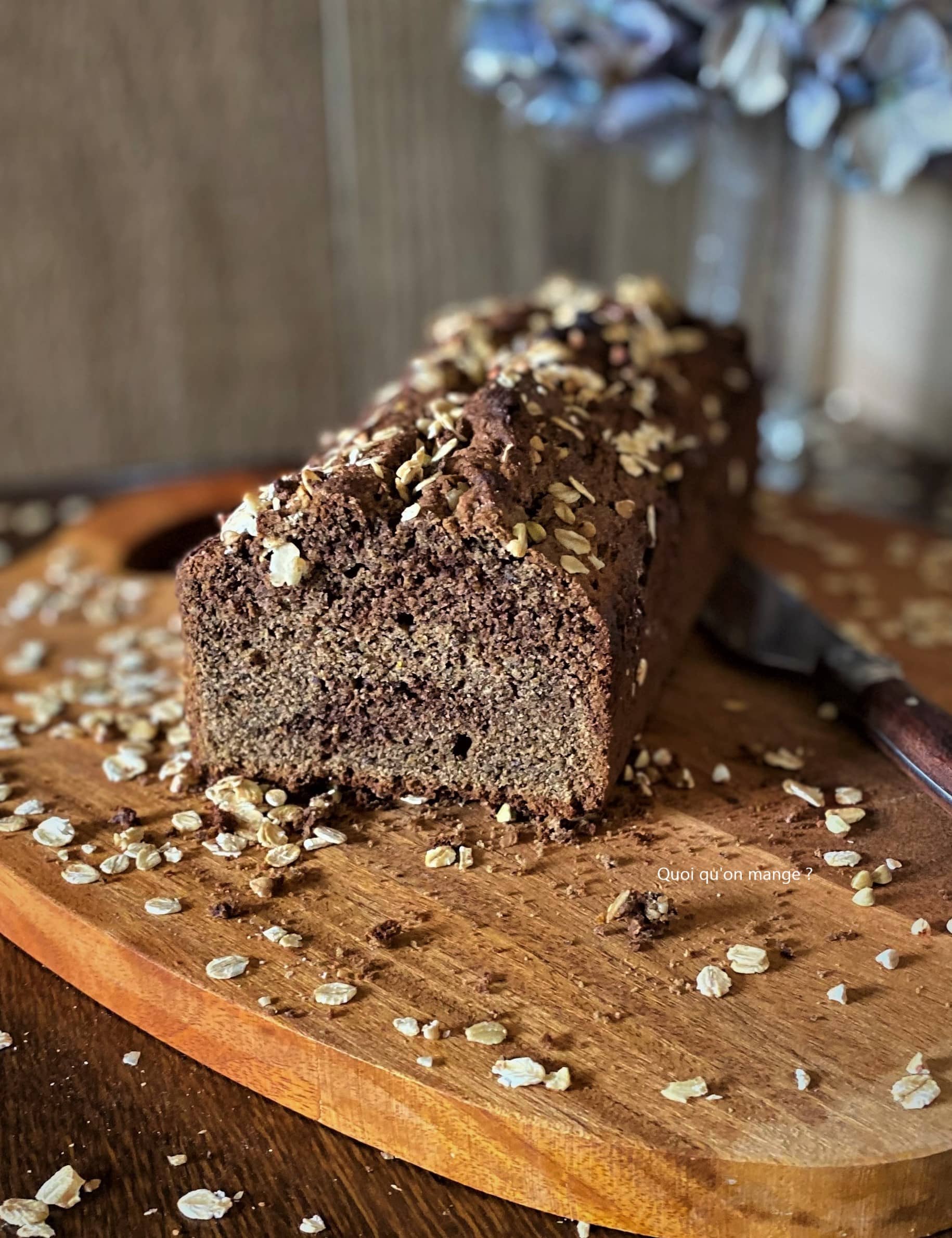 Cake façon marbré farine de sarrasin et chocolat