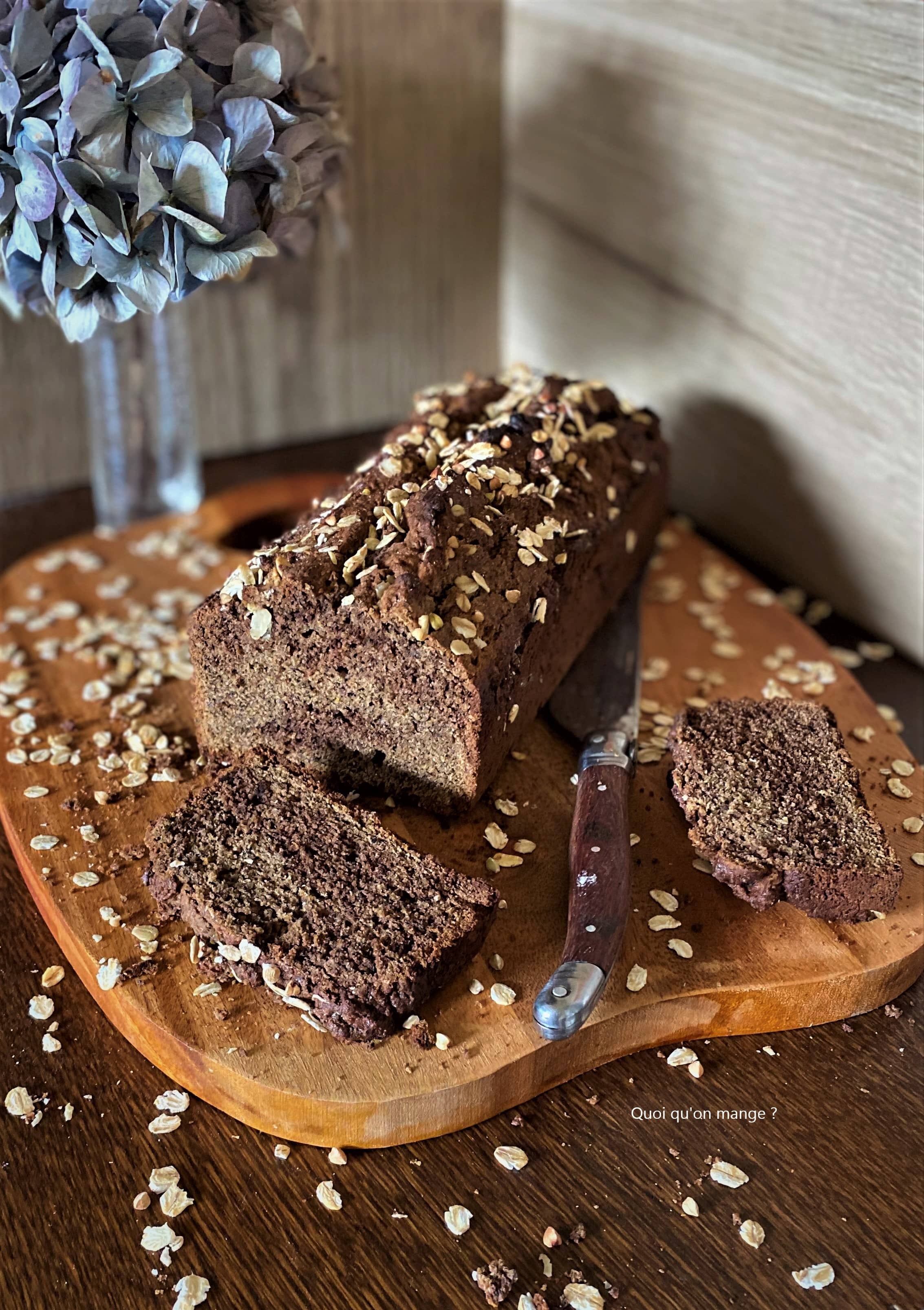 Cake façon marbré farine de sarrasin et chocolat
