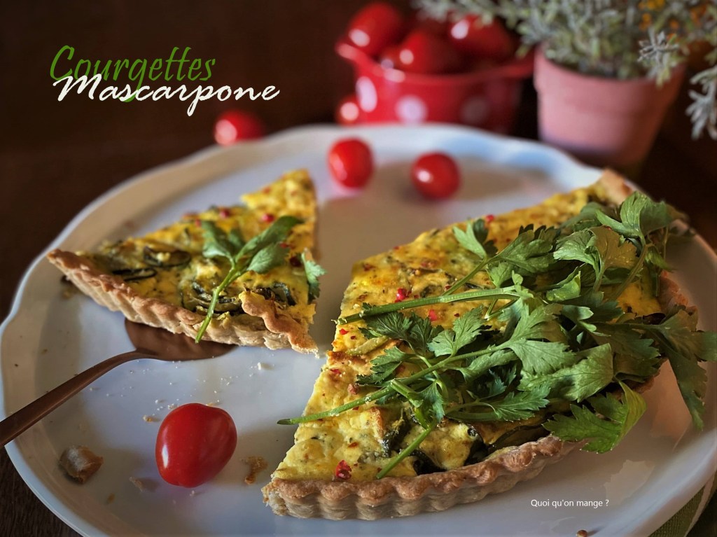 Tarte aux courgettes – fromages – herbes fraîches et de&nbsp;Provence