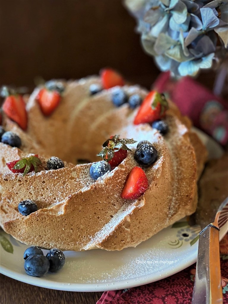 Gâteau aux blancs d'œufs, comme un Angel Cake