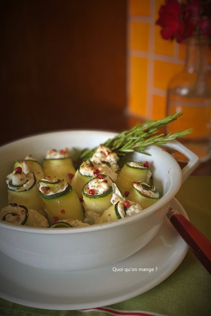 Petits farcis de courgette à la ricotta, noix et basilic