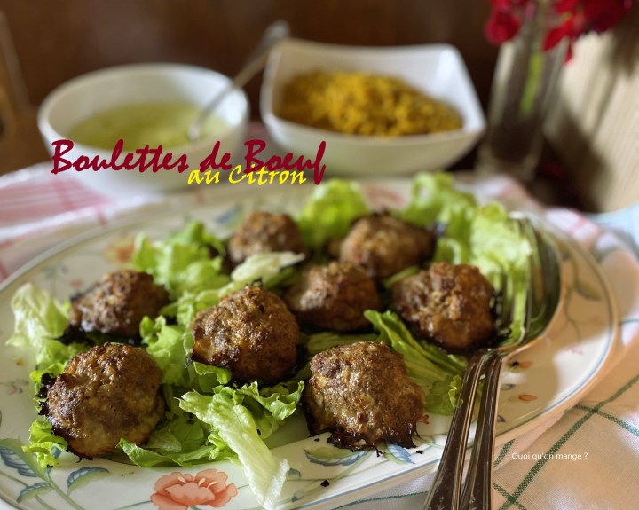 Boulettes de bœuf au&nbsp;citron