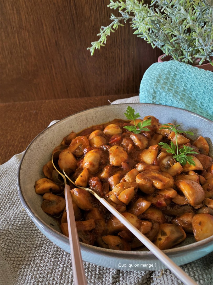 Champignons de Paris à la Grecque