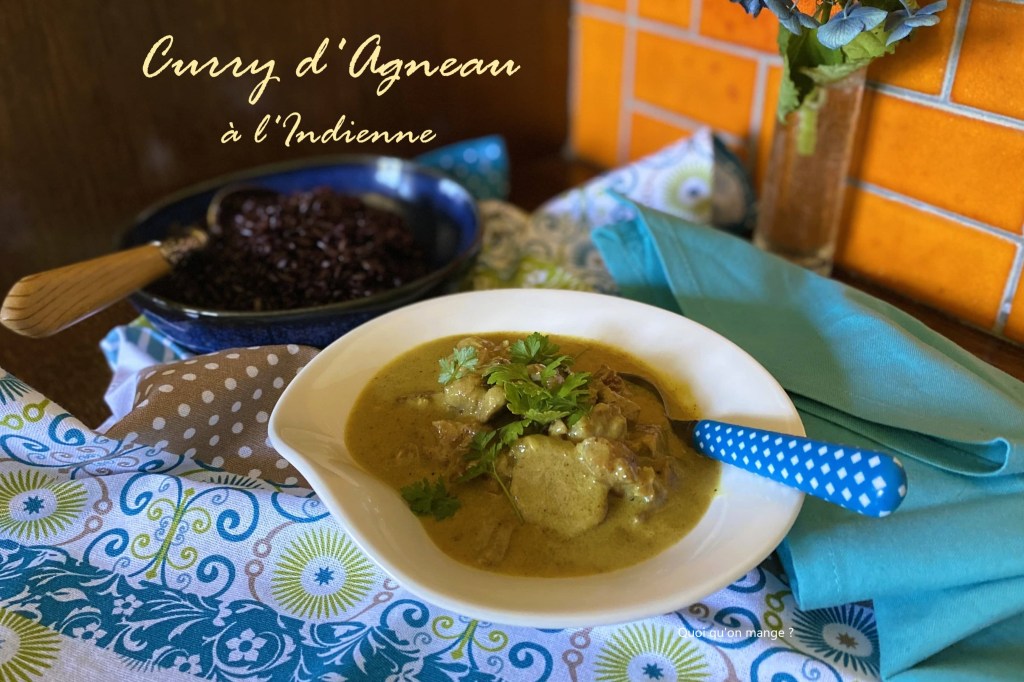 Curry d&rsquo;agneau à l&rsquo;indienne