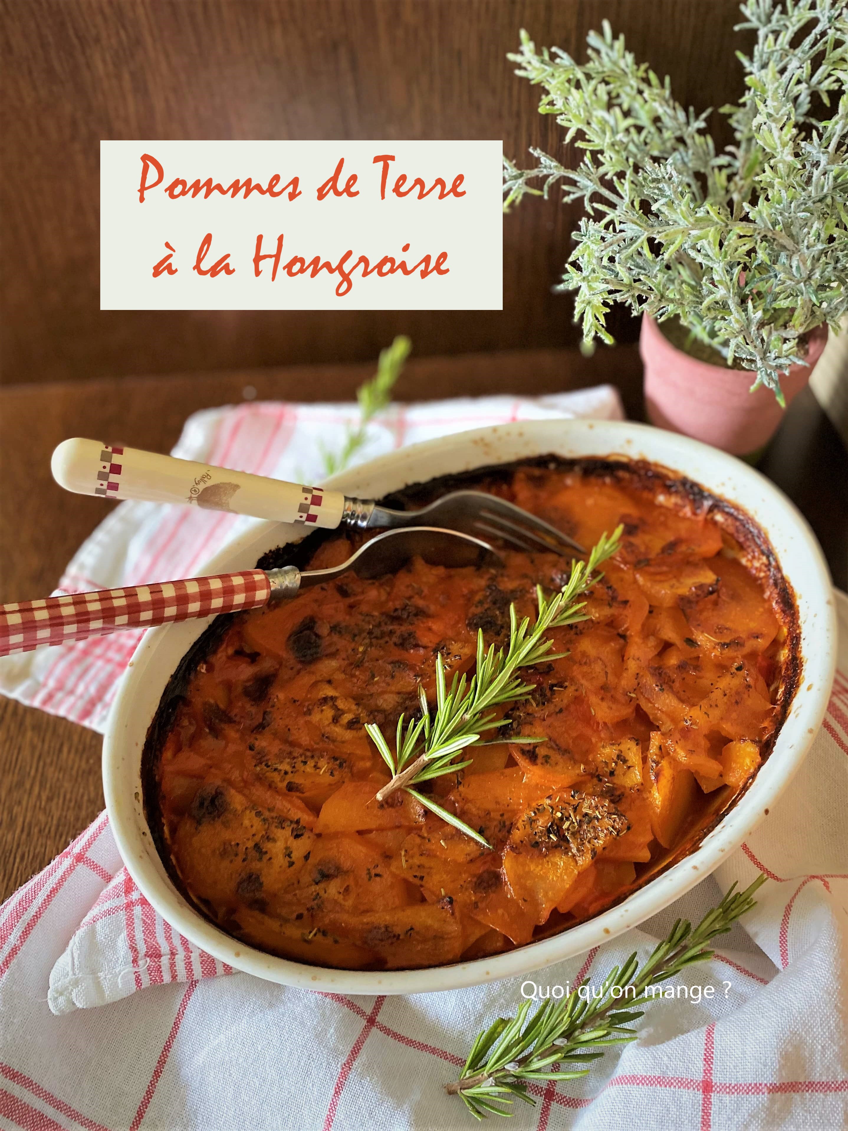 Gratin de pommes de terre Ă la hongroise