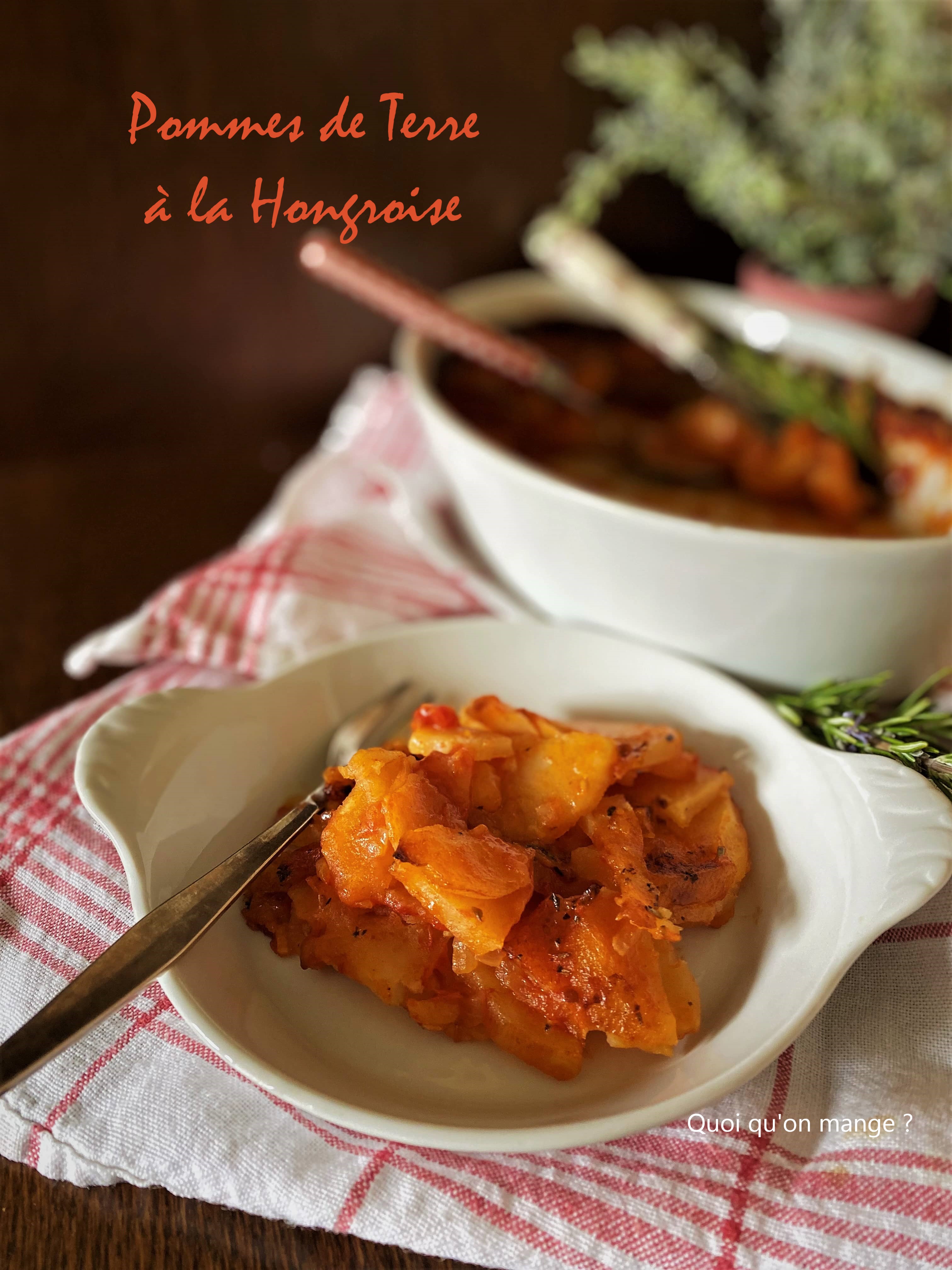 Gratin de pommes de terre Ă la hongroise