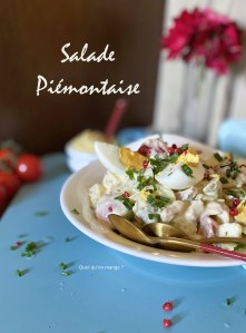 Salade Piémontaise toute simple mais si bonne faite maison