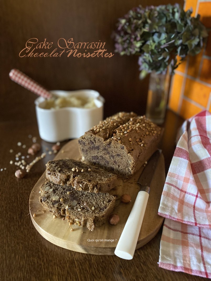 Cake Sarrasin, Chocolat et Noisettes