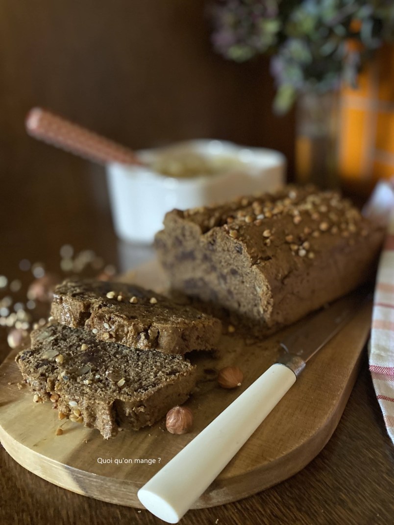 Cake Sarrasin, Chocolat et Noisettes