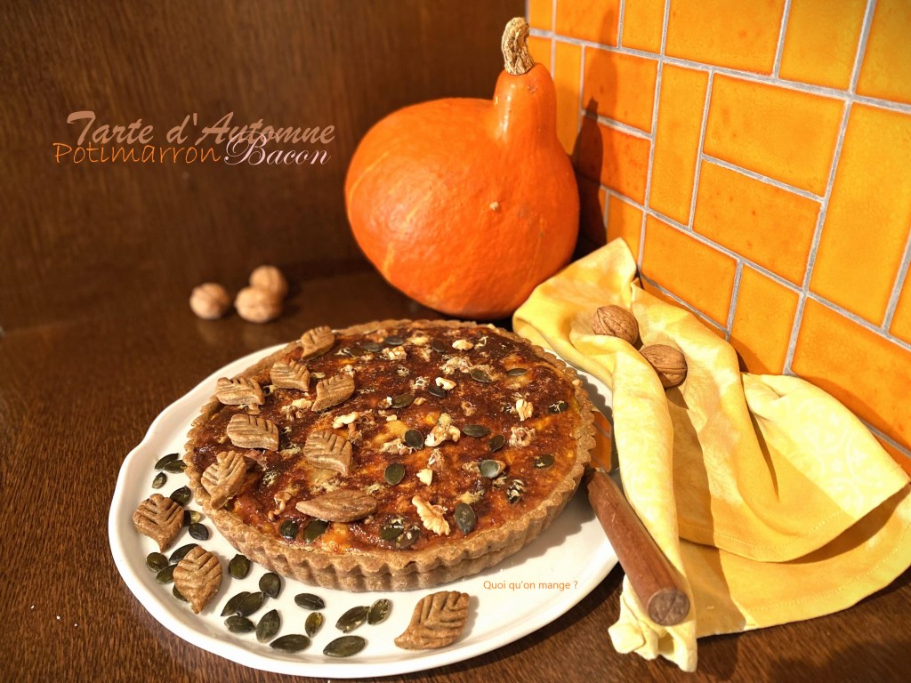 Tarte d&rsquo;automne au potimarron et&nbsp;bacon