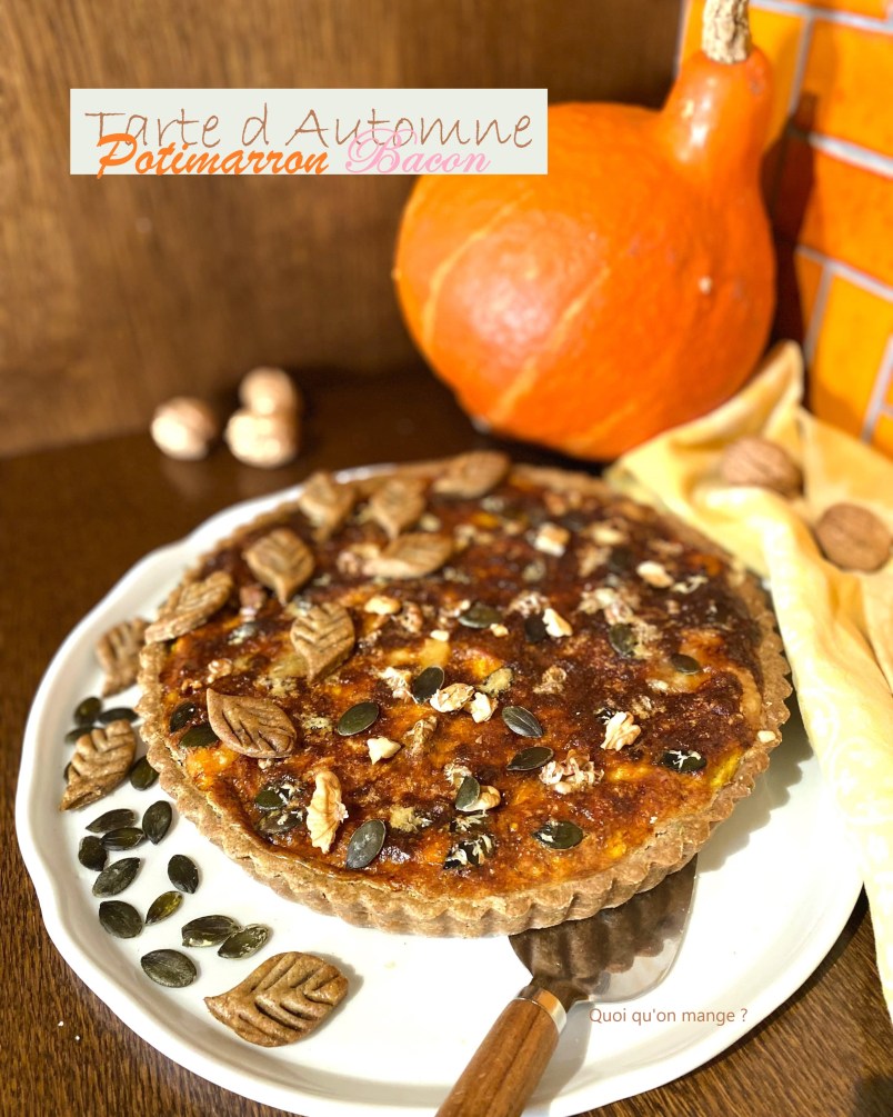 Tarte d'automne potimarron et bacon