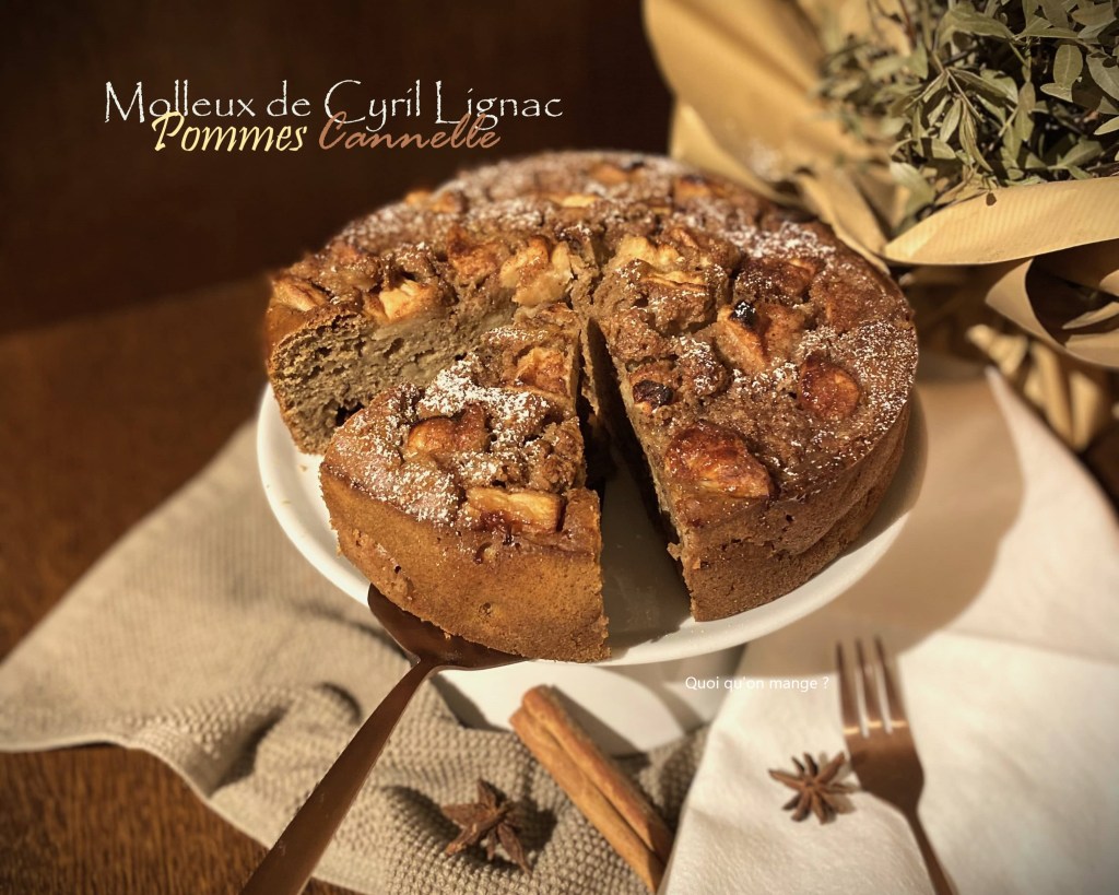 Moelleux aux pommes et à la cannelle de Cyril&nbsp;Lignac