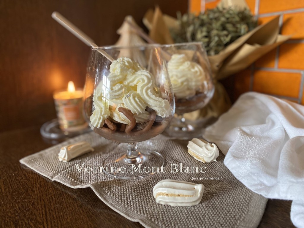 Verrines Mont Blanc – Dessert aux&nbsp;marrons