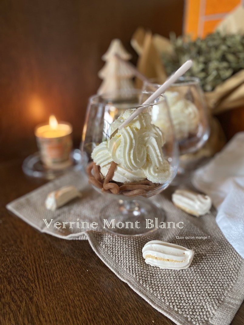 Verrine Mont Blanc - Dessert aux marrons