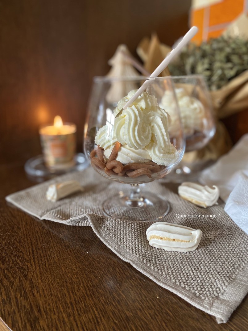 Verrine Mont Blanc - Dessert aux marrons