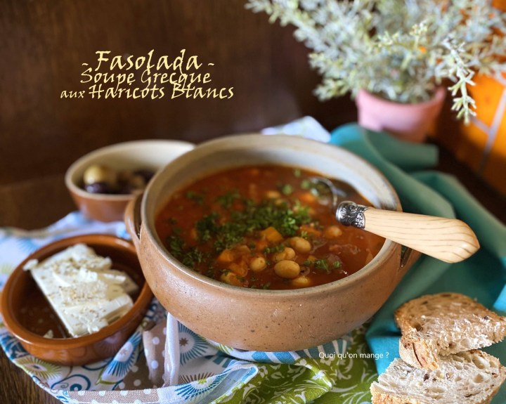Fasolada – Soupe grecque de haricots blancs aux&nbsp;légumes