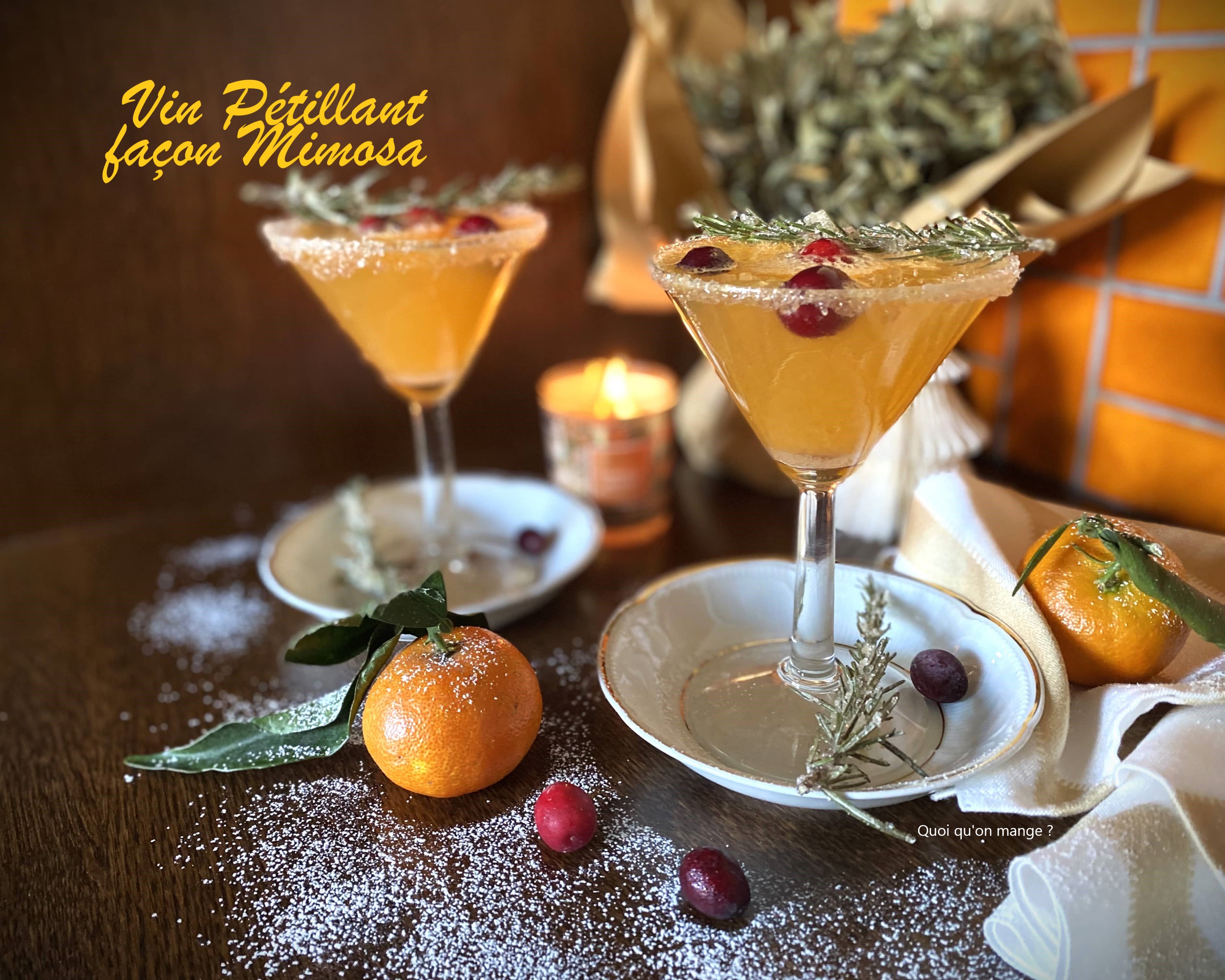 Vin pétillant façon&nbsp;Mimosa